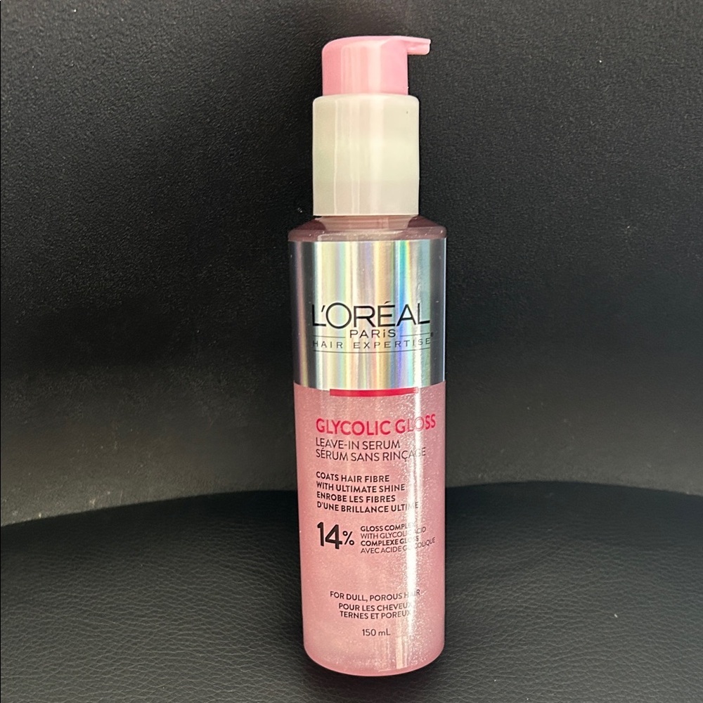 NEW L'Oreal Paris Glycolic Gloss Leave-In Serum to coat hair fibers